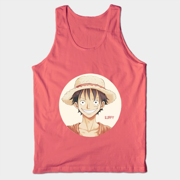 Luffy Straw Hat Tank Top by doubleshotlatte